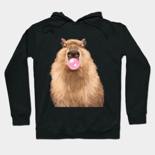 Bubble Gum Chubby Capybara Hoodie